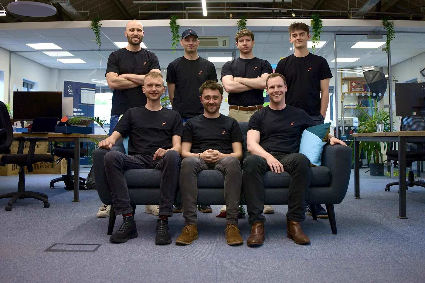 Our team in the office